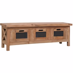 Donnez une touche rustique à votre décoration intérieure avec notre meuble TV en bois ! Fabriquée en bois massif d'acajou, ce ...
