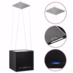 VidaXL Hotte suspendue à LCD tactile 37 cm Acier enduit de poudre