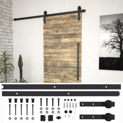 Vidaxl - Kit de quincaillerie de porte coulissante 200 cm Acier Noir