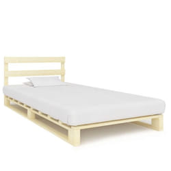 vidaXL Cadre de lit de palette sans matelas 90x200 cm bois pin massif - 90 x 200 cm