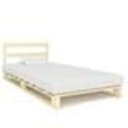vidaXL Cadre de lit de palette sans matelas bois massif pin 100x200 cm - 100 x 200 cm