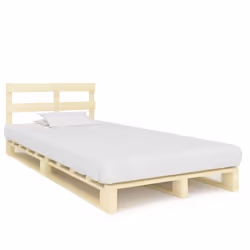 vidaXL Cadre de lit de palette sans matelas bois pin massif 120x200 cm - 120 x 200 cm