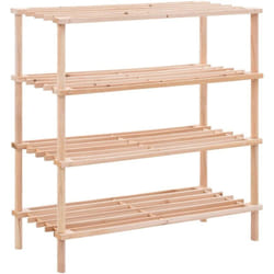 Vidaxl - Range-chaussures à 4 étagères Bois de sapin solide