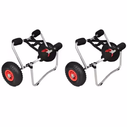 vidaXL Chariots pour kayak 2 pcs Aluminium - TU