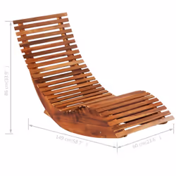 VidaXL 277093 chaise d'extérieur Linge Bois d'acacia - Vue supplémentaire 5