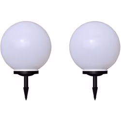 Cet ensemble de 2 lampes solaires est fourni avec tube, piquets au sol et pile rechargeable et est facile à installer. C'est  ...