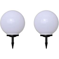 Vidaxl - 2 pcs Lampes d'allée d'extérieur à led 40 cm et piquet au sol