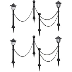 Vidaxl - Lampes solaires 4 pcs avec chaîne et piquets