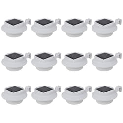 Lampes solaires pour diverses pièces clôtures de jardin à LED blanches des modèles : 12 PCS