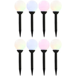 Vidaxl - Lampes solaires sphériques led de jardin 8 pcs 15 cm rvb