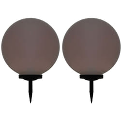 Lampes solaires sphériques led de jardin 2 pcs 50 cm rvb Vidaxl