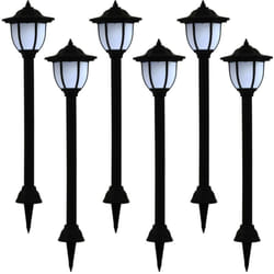Vidaxl - Lampes solaires à led d'extérieur 6 pcs Noir