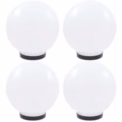Cet ensemble de 2 lampes à LED sous forme de boule est un éclairage décoratif parfait pour les jardins, les patios, les allée ...