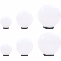 Cet ensemble de 6 lampes à LED sous forme de boule est un éclairage décoratif parfait pour les jardins, les patios, les allée ...
