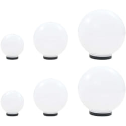 Vidaxl - 6 pcs Jeu de lampe boule à led pmma sphérique 20/30/40 cm