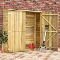 Gardez vos outils et accessoires de jardin en ordre et à portée de main avec notre remise à outils. Équipé de quatre étagères ...