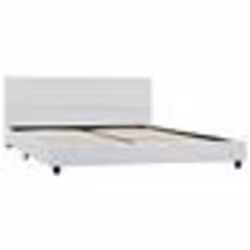 vidaXL Cadre de lit sans matelas blanc similicuir 120x200 cm - 120 x 200 cm
