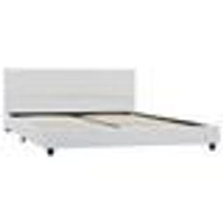 vidaXL Cadre de lit sans matelas blanc similicuir 120x200 cm - 120 x 200 cm