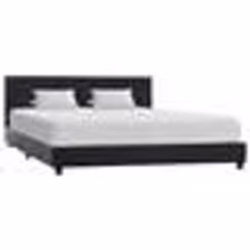 vidaXL Cadre de lit Noir Similicuir 160x200 cm - 160 x 200 cm