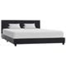 vidaXL Cadre de lit Noir Similicuir 160x200 cm - 160 x 200 cm