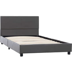 Vidaxl - Cadre de lit Gris Similicuir 100 x 200 cm