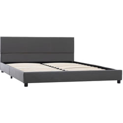 vidaXL Cadre de lit sans matelas gris similicuir 120x200 cm - 120 x 200 cm