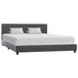 vidaXL Cadre de lit sans matelas gris similicuir 140x200 cm - 200 x 140 cm