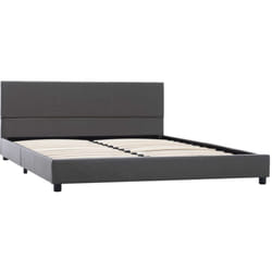 Vidaxl - Cadre de lit Gris Similicuir 160x200 cm