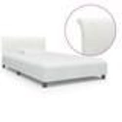 vidaXL Cadre de lit Blanc Similicuir 100 x 200 cm - 100 x 200 cm