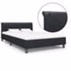 vidaXL Cadre de lit sans matelas noir similicuir 140x200 cm - 140 x 200 cm