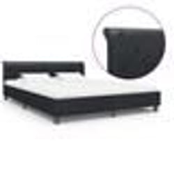 vidaXL Cadre de lit Noir Similicuir 180x200 cm - 180 x 200 cm