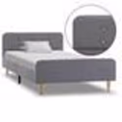 vidaXL Cadre de lit sans matelas gris clair tissu 90x200 cm - 90 x 200 cm