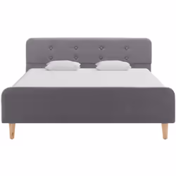 Ce cadre de lit classique deviendra l'attraction principale de votre chambre à coucher. Se distinguant par un design sobre ma ...