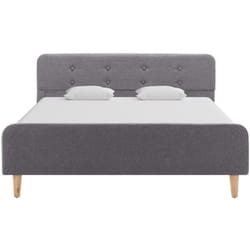 Vidaxl - Cadre de lit Gris clair Tissu 120 x 200 cm