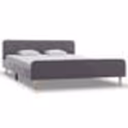 vidaXL Cadre de lit Gris clair Tissu 140 x 200 cm - 140 x 200 cm