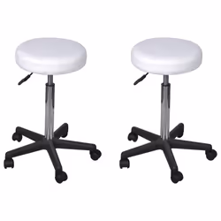 VidaXL 277175, 2 pièce(s), Coton, Polyester, Blanc
