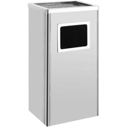 vidaXL Poubelle à cendrier d'hôtel 45 L Acier inoxydable