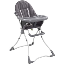 VidaXL 10185 chaise haute Gris, Blanc