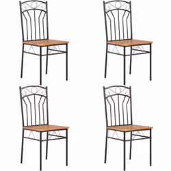 Description générale Cet ensemble de chaises, caractérisé par un design élégant et une finition de peinture lisse, est une ic ...