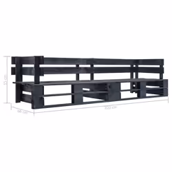 VidaXL 277416 banc de jardin Bois - Vue supplémentaire 3