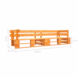 VidaXL 277449 banc de jardin Bois - Vue supplémentaire 3