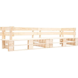 Vidaxl - Canapé de jardin palette 2 places bois naturel