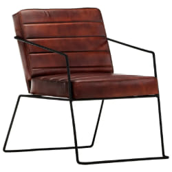 VidaXL Fauteuil - Marron foncé