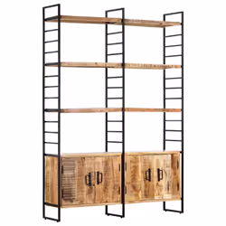 VidaXL 284418, 4 étagères, Métal, Bois, 1240 mm, 300 mm, 1800 mm
