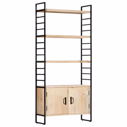 VidaXL 284421, Métal, Bois, Fer, Bois, 800 mm, 300 mm, 1800 mm