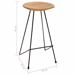 VidaXL 285203 Tabouret de bar - Vue supplémentaire 7