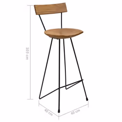 VidaXL 285205 Tabouret de bar - Vue supplémentaire 7