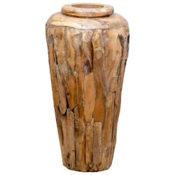 vidaXL Vase - Bois de Teck