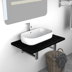 Meuble de salle de bain Noir 60x40x16,3 cm Vidaxl