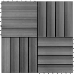 Vidaxl - Carreaux de terrasse 22 pcs 30 x 30 cm 2 m² wpc Gris